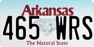 AR license plate 465WRS