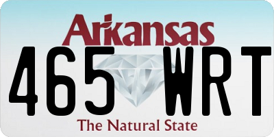 AR license plate 465WRT