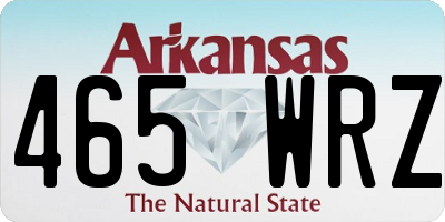 AR license plate 465WRZ