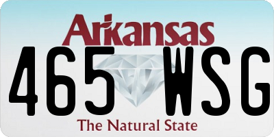 AR license plate 465WSG