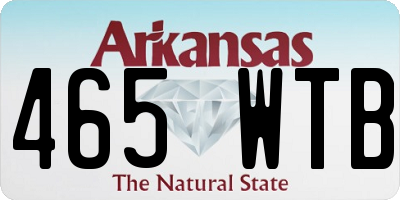 AR license plate 465WTB