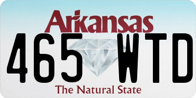 AR license plate 465WTD