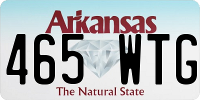 AR license plate 465WTG