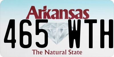 AR license plate 465WTH