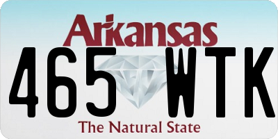 AR license plate 465WTK