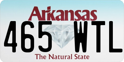 AR license plate 465WTL