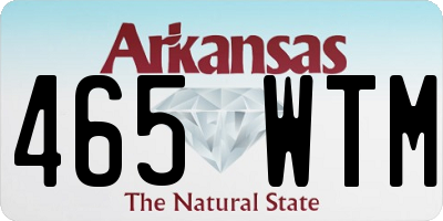 AR license plate 465WTM