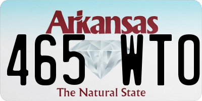 AR license plate 465WTO