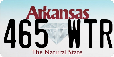 AR license plate 465WTR