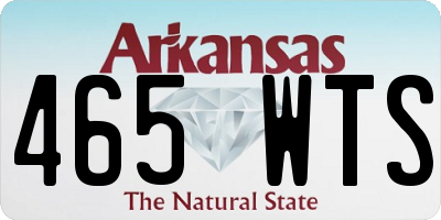 AR license plate 465WTS