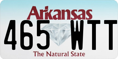 AR license plate 465WTT