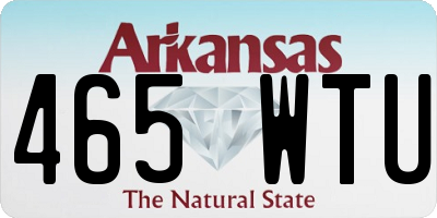 AR license plate 465WTU
