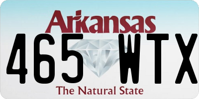 AR license plate 465WTX