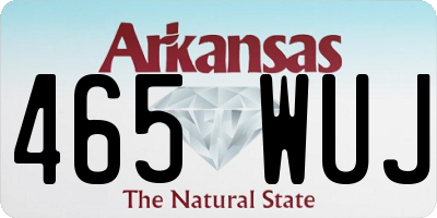 AR license plate 465WUJ