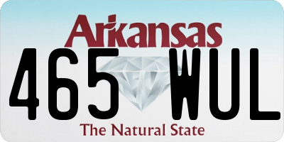 AR license plate 465WUL