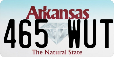 AR license plate 465WUT