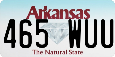 AR license plate 465WUU