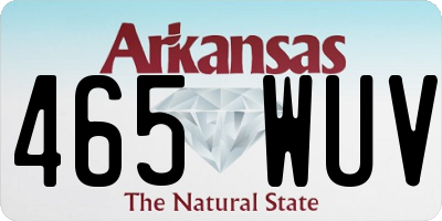 AR license plate 465WUV