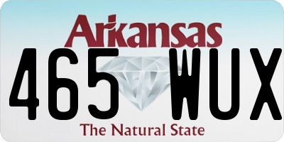 AR license plate 465WUX