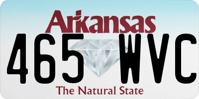 AR license plate 465WVC