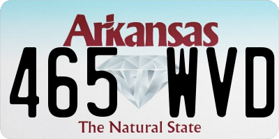 AR license plate 465WVD