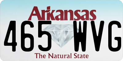AR license plate 465WVG