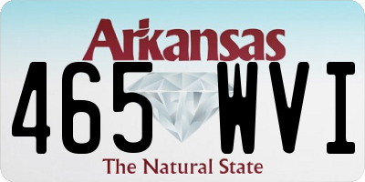 AR license plate 465WVI