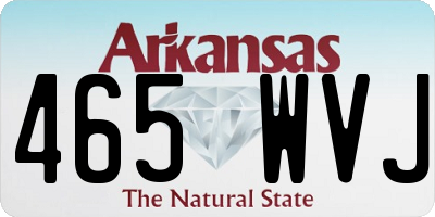 AR license plate 465WVJ