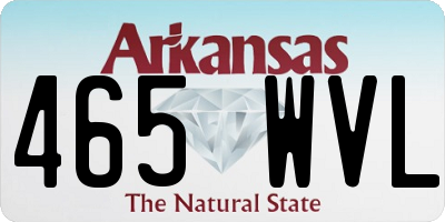 AR license plate 465WVL