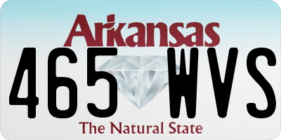 AR license plate 465WVS