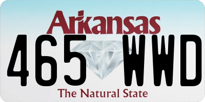 AR license plate 465WWD