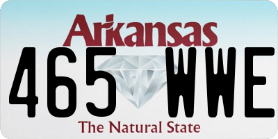 AR license plate 465WWE