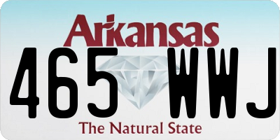 AR license plate 465WWJ