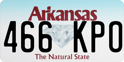 AR license plate 466KPO