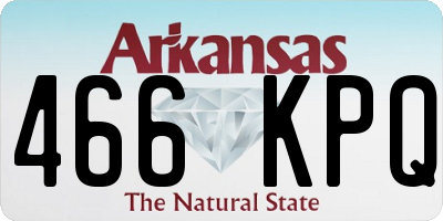 AR license plate 466KPQ