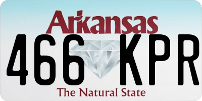 AR license plate 466KPR