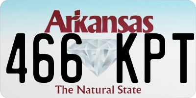 AR license plate 466KPT