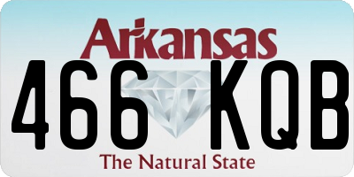 AR license plate 466KQB