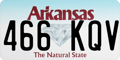 AR license plate 466KQV