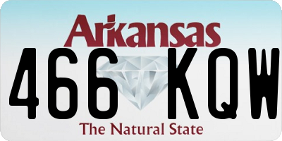 AR license plate 466KQW