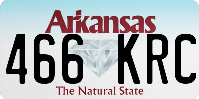 AR license plate 466KRC