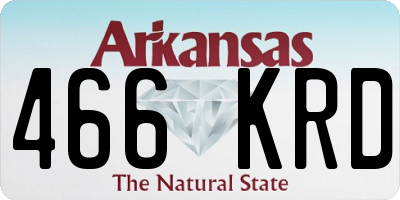 AR license plate 466KRD