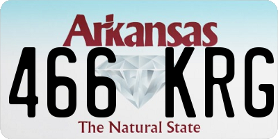 AR license plate 466KRG