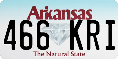 AR license plate 466KRI