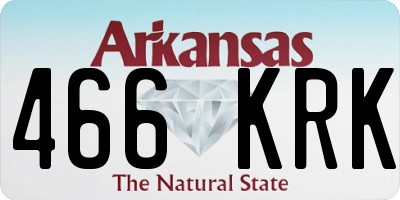 AR license plate 466KRK