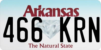 AR license plate 466KRN