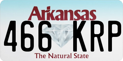 AR license plate 466KRP