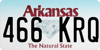 AR license plate 466KRQ