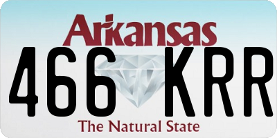 AR license plate 466KRR