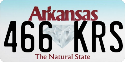 AR license plate 466KRS